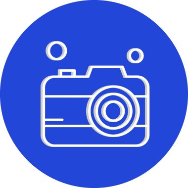 kamera simgesi vektör illüstrasyonu