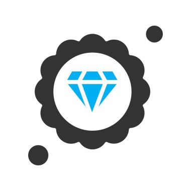 Elmas simgesi vektör illüstrasyonu