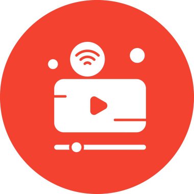 Nesnelerin internet konseptinin basit vektör simgesi