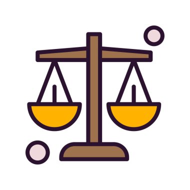  Denge simgesinin vektör illüstrasyonu   