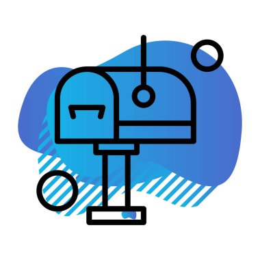 Vektör posta kutusu simgesi