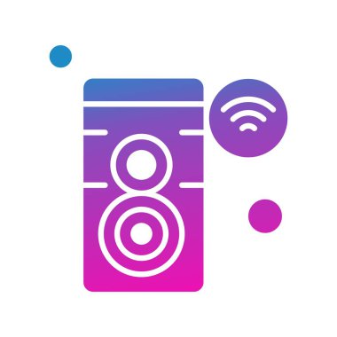 Nesnelerin internet konseptinin basit vektör simgesi