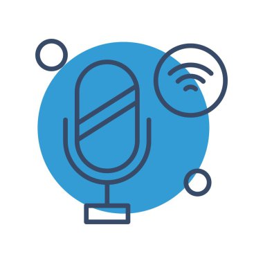 Nesnelerin internet konseptinin basit vektör simgesi