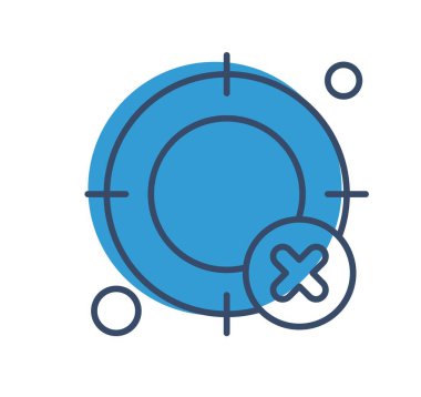  hedef simge, vektör illüstrasyonu