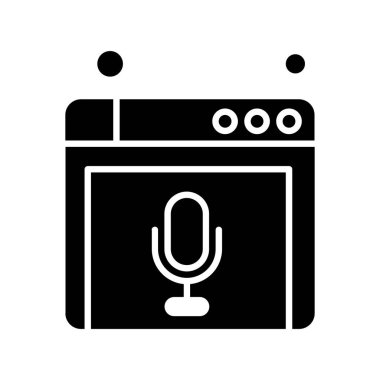 Web sitesi simgesi, vektör illüstrasyonu, İnternet konsepti  