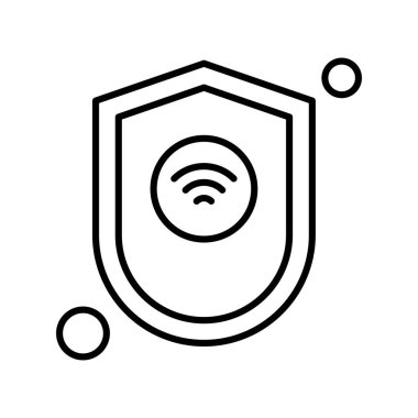 Nesnelerin internet konseptinin basit vektör simgesi