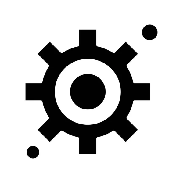 Vektoreinstellung Icon Mit Getriebe — Stockvektor