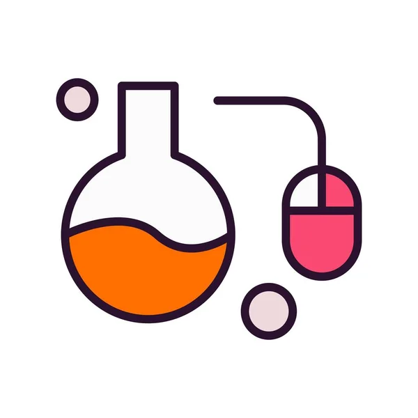 Test Tube Icon Vector Illustration — Stock Vector