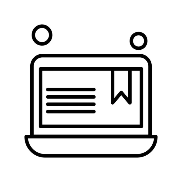 Laptop Symbol Vektorillustration — Stockvektor