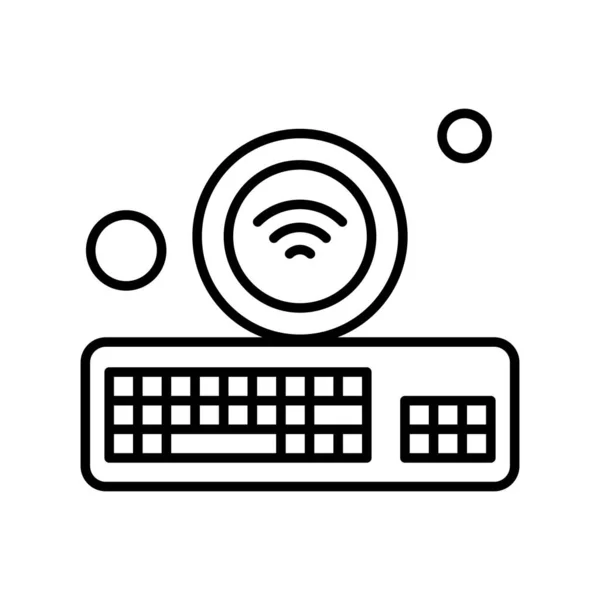 Icono Del Teclado Vector Ilustración — Archivo Imágenes Vectoriales