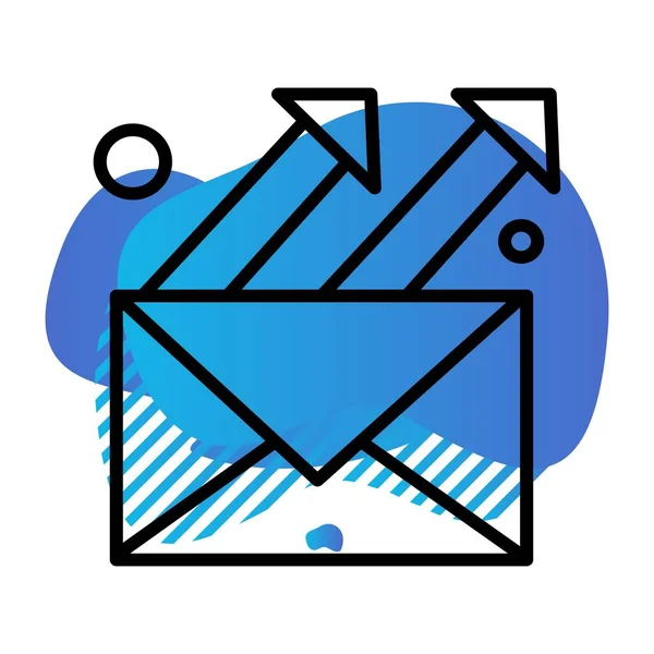 Vektor Mail Web Icon — Stockvektor