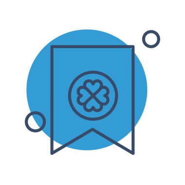 Aziz Patrick konsept simgesi, vektör illüstrasyonu