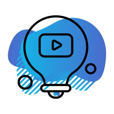  Ampul Simgesi, Vektör illüstrasyonu