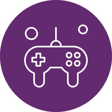 Oyun çubuğu simgesi. Oyun kontrolörü. vektör illüstrasyonu