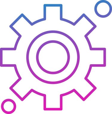  Simge ile dişli vektör ayarı