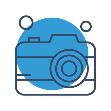 kamera simgesi vektör illüstrasyonu