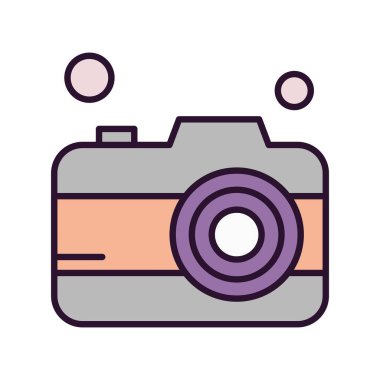 kamera simgesi vektör illüstrasyonu