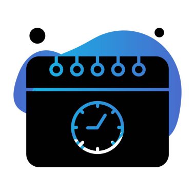 Vektör Takvim Simgesi, illüstrasyon   