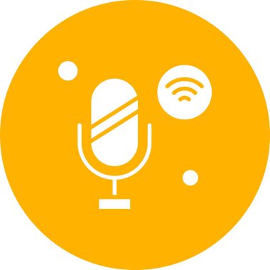 Nesnelerin internet konseptinin basit vektör simgesi