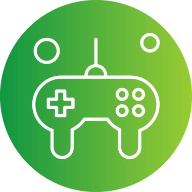 Oyun çubuğu simgesi. Oyun kontrolörü. vektör illüstrasyonu