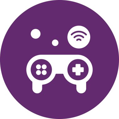 Nesnelerin internet konseptinin basit vektör simgesi