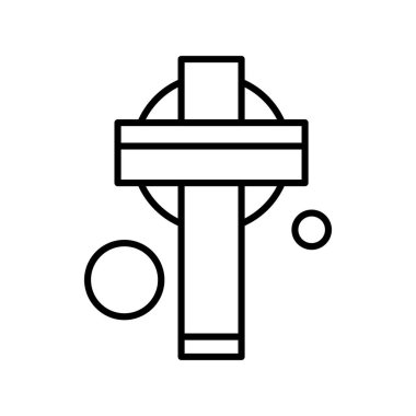 Aziz Patrick konsept simgesi, vektör illüstrasyonu