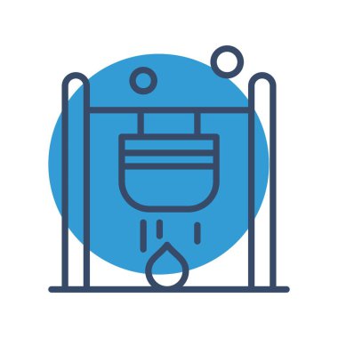 kamp konsepti simgesi, vektör illüstrasyonu