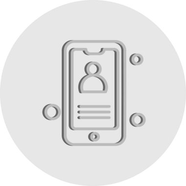 Vektör mobil ağ simgesi