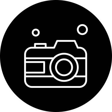  Kamera Simgesi, Vektör illüstrasyonu