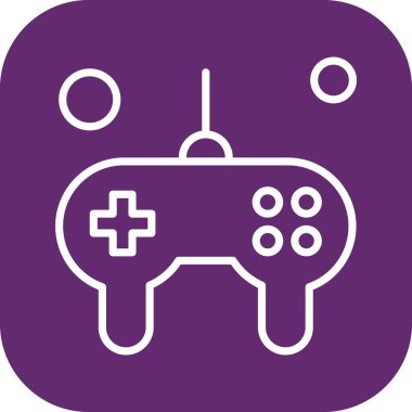 Oyun çubuğu simgesi. Oyun kontrolörü. vektör illüstrasyonu