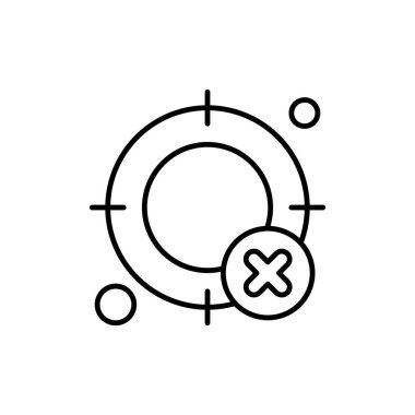  hedef simge, vektör illüstrasyonu