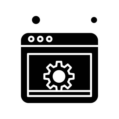 Web sunucu vektör simgesi