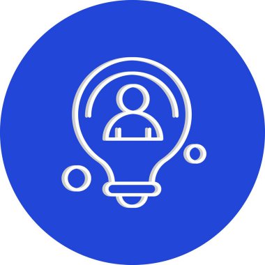 Ampul simgesinin vektör illüstrasyonu