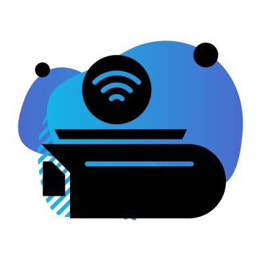 Modern eğitim ikonunun vektör illüstrasyonu