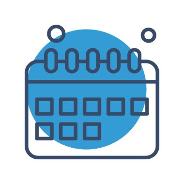 Takvim simgesi vektör illüstrasyonu