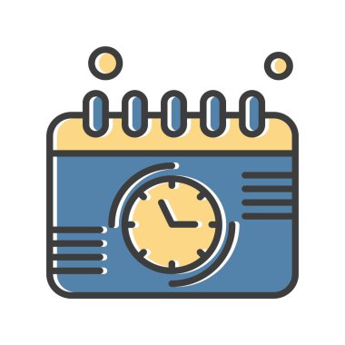 Takvim simgesinin vektör illüstrasyonu