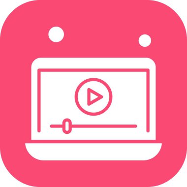 Laptop Düz Vektör Simgesi