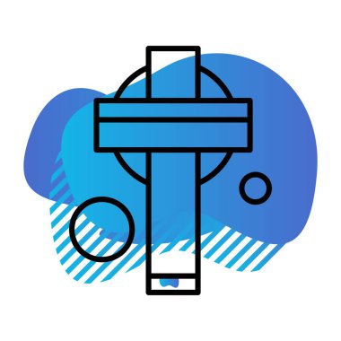 Modern oto tamir simgesinin vektör illüstrasyonu