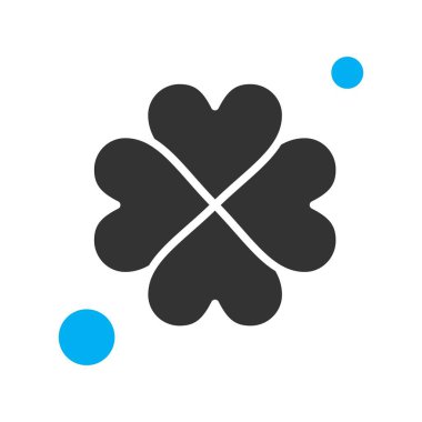 Yonca yaprağı ikonu. düz dizayn biçimi 10