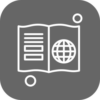 kitap vektör simgesi. Eğitim işareti. Öğrenciyi bul