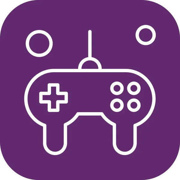 Joystick Icoon Spelregelaar Vectorillustratie — Stockvector