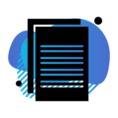 belge dosya biçimi simgesi vektör illüstrasyon grafik tasarımı