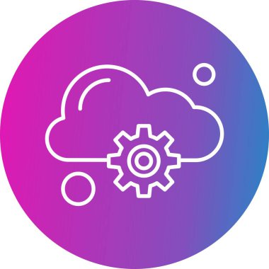 bulut web simgesi, vektör illüstrasyonu