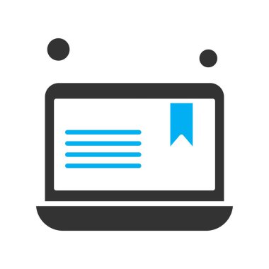 Kod simgesi çizimi olan dizüstü bilgisayar