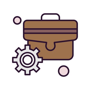 iş ve finans ikonu vektör illüstrasyonu