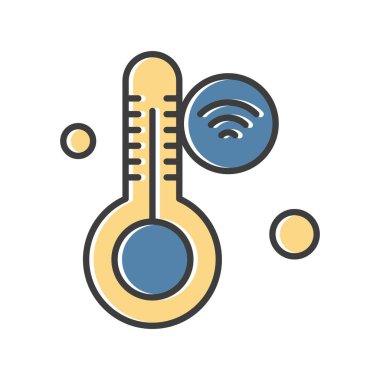 termometre simgesi vektör illüstrasyonu