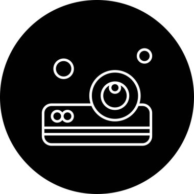 Modern b 'nin vektör illüstrasyonu sinemanın ikonundan yoksun