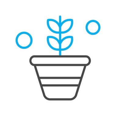 Siyah şekilli bitki simgesi beyaz arkaplanda izole edilmiş. ekoloji sembolü vektör illüstrasyonu