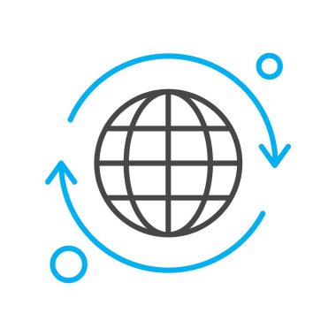 Küresel simge vektör illüstrasyonu