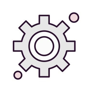 dişli simgesi vektör illüstrasyonu